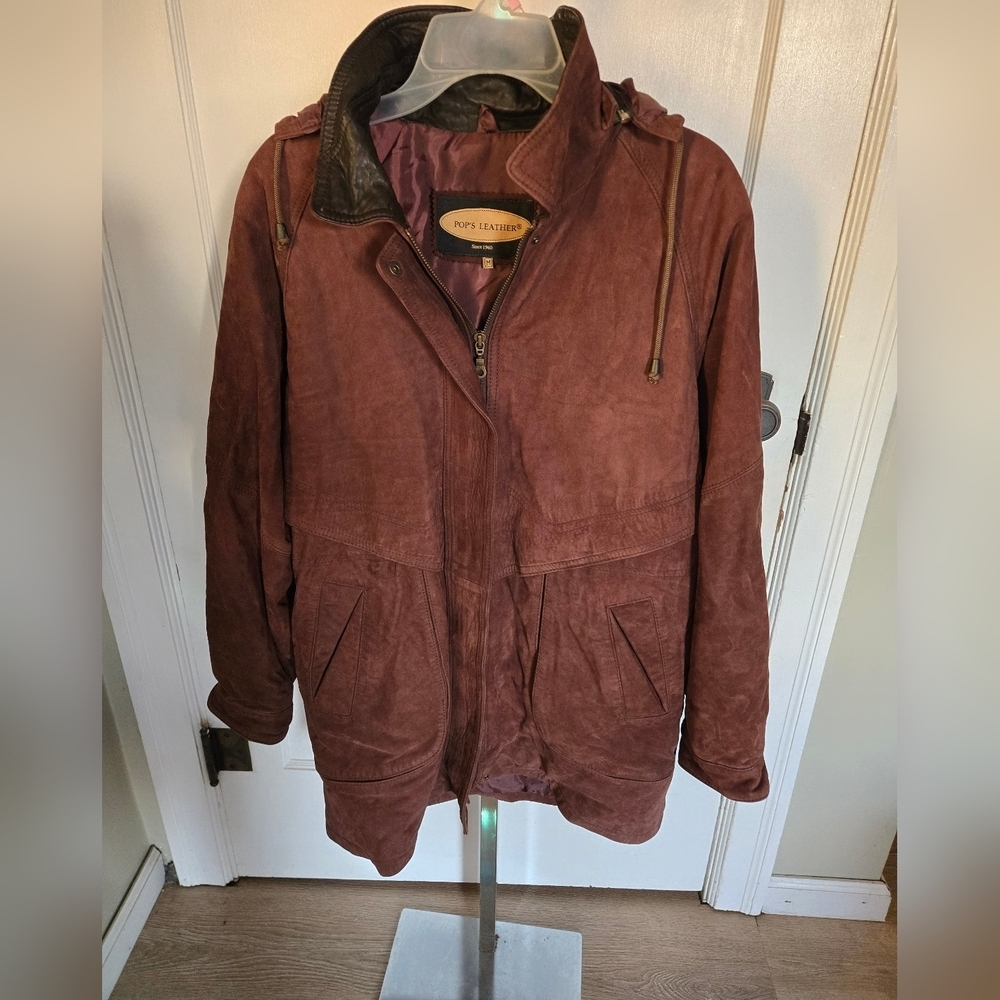 Pop's Leather Coat Sz M